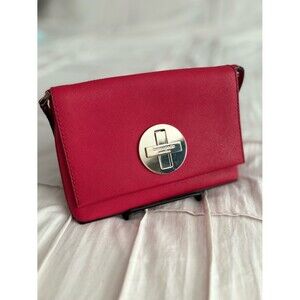 Kate Spade Cedar Street Red Saffiano Leather Turnlock Crossbody